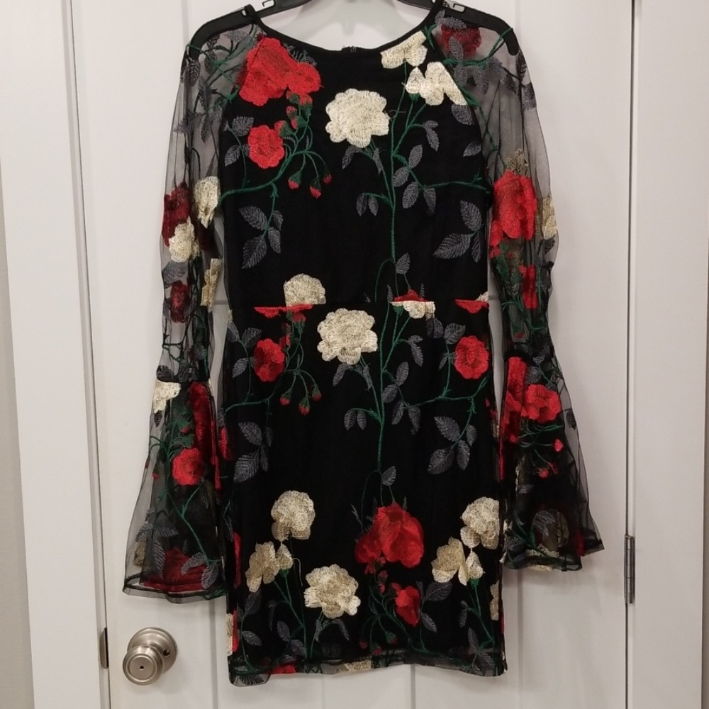 NWT Holiday Embroidered Dress